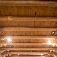 Santuario de Chimayo  - Interior: Wooden Beam Vault 