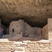 Mesa Verde  - View of Kiva and Surrounding Houses, Spruce Tree House 