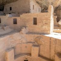 Mesa Verde  - Kiva Banquette and Surrounding Houses, Spruce Tree House 