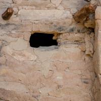Mesa Verde  - Window and Wooden Supports in House at Spruce Tree House 