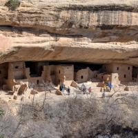 Mesa Verde  - View of Spruce Tree House from West 