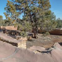 Mesa Verde  - Inner Walls and Kiva of Sun Temple 