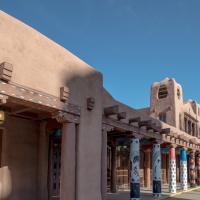 Museum of Contemporary Native Arts  - Exterior: South Colonnade and Entrance 