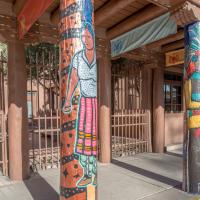 Museum of Contemporary Native Arts  - Detail: Colonnade Column 