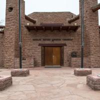 Navajo Nation Council Chamber  - Exterior: Main Entrance  