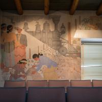 Navajo Nation Council Chamber  - Interior: Chamber Mural, "The History and Progress of the Navajo Nation" 