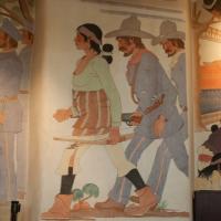 Navajo Nation Council Chamber  - Interior: Chamber Mural, "The History and Progress of the Navajo Nation" 