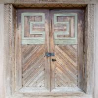 San Jose de Gracia  - Exterior: Doors and Doorframe of Main Entrance 