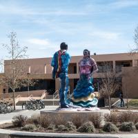 University of New Mexico  - Exterior: Luis Jimenez, "Fiesta Dancers" 