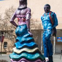 University of New Mexico  - Exterior: Luis Jimenez, "Fiesta Dancers" 