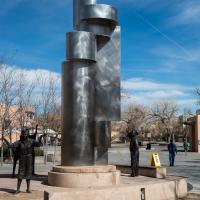 University of New Mexico  - Exterior: Gary Beals and Betty Sabo, "Modern Art" 