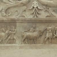 Ara Pacis - Detail of the frieze of the altar inside the enclosure of the Ara Pacis