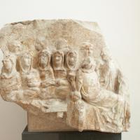 Marble Relief Fragment  - View of a marble fragment of seated figures