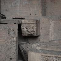 Basilica Nova - View of marble Entablature Fragments in the Basilica Nova