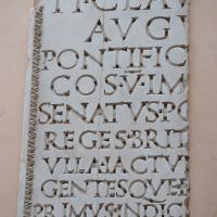 Arch of Claudius - Fragment from the Inscription