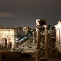 Roman Forum  - Exterior: View from the Tabularium at Night