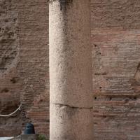 Baths of Caracalla - View of a broken column shaft in the Baths of Caracalla