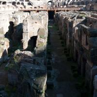 Colosseum - View from ground level looking east into passageway under arena