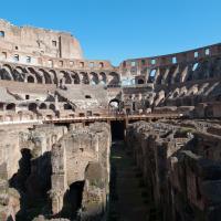 Colosseum - View from ground level looking east into passageway under arena