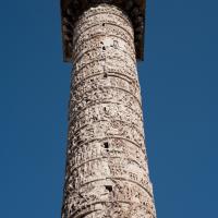 Column of Marcus Aurelius - View of the western face of the Column of Marcus Aurelius