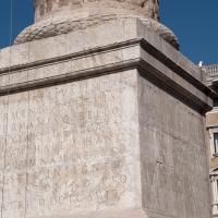 Column of Marcus Aurelius - Detail: Southwestern corner of the base of the Column of Marcus Aurelius