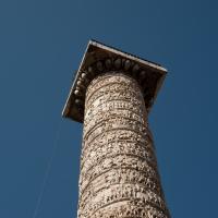 Column of Marcus Aurelius - View of the southwestern face of the Column of Marcus Aurelius