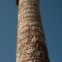 Column of Marcus Aurelius - View of the south face of the Column of Marcus Aurelius