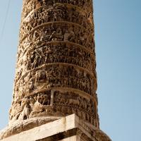 Column of Marcus Aurelius - View of the southeastern face of the Column of Marcus Aurelius