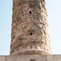Column of Marcus Aurelius - View of the northern face of the Column of Marcus Aurelius