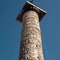 Column of Marcus Aurelius - View of the northwestern face of the Column of Marcus Aurelius