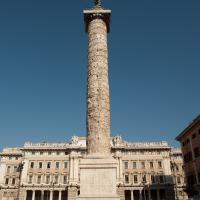 Column of Marcus Aurelius - View of the western face of the Column of Marcus Aurelius