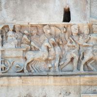 Arch of Constantine - Detail: View of the Frieze depicting the Departure from Milan