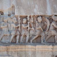 Arch of Constantine - Detail: View of the Frieze depicting the Departure from Milan