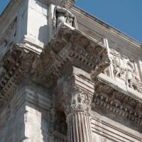 Arch of Constantine - View of a Capital and Architrave on the South Face of the Arch of Constantine