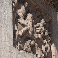 Arch of Constantine - View of a Trajanic Relief depicting the Dacian War on the inside of the Main Arch of the Arch of Constantine