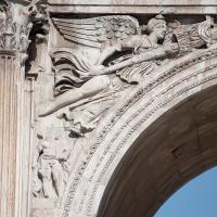 Arch of Constantine - View of a Victory with a Trophy from the left Spandrel on South Facade of the Arch of Constantine