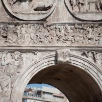 Arch of Constantine - View of the Battle of the Milvian Bridge and River Gods in the Spandrels