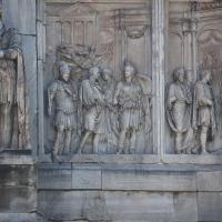 Arch of Constantine - View of a Relief Panel from a monument to Marcus Aurelius depicting the Emperor's Arrival into Rome on the Arch of Constantine