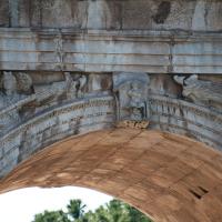 Arch of Constantine - View of a Keystone Figure with Flanking Victories from the North Facade of the Arch of Constantine
