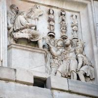 Arch of Constantine - View of a Relief Panel from a monument to Marcus Aurelius depicting the Surrender of a Barbarian Chief on the North Facade of the Arch of Constantine
