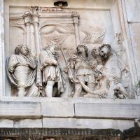 Arch of Constantine - View of a Relief Panel from a monument to Marcus Aurelius depicting the Emperor's Departure from Rome on the Arch of Constantine