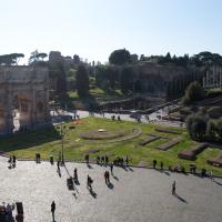 Arch of Constantine - View of the Arch of Constantine from the Colosseum