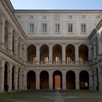 Sant'Ivo alla Sapienza - View of the courtyard of Sant'Ivo alla Sapienza looking west