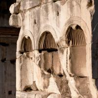 Arch of Janus - View of niches on the southwestern corner of the Arch of Janus