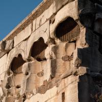 Arch of Janus - View of the upper niches on the southwestern corner of the Arch of Janus
