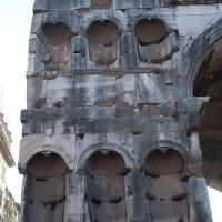 Arch of Janus - Detail: View of niches on the Arch of Janus