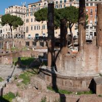 Largo Argentina - View of Temple B of the Largo di Torre Argentina group from the west
