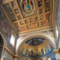 Lateran Basilica - View of the apse and ceiling of the Lateran Basilica