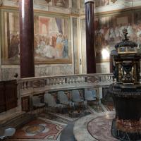 Lateran Baptistery - View of the baptismal font in the Baptistery