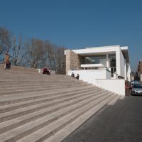 Ara Pacis Museum - View of the steps leading to the Ara Pacis Museum